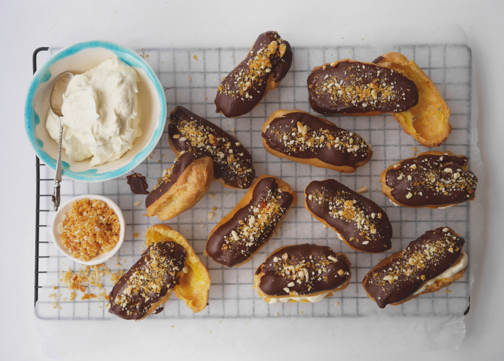 chocolate eclaires