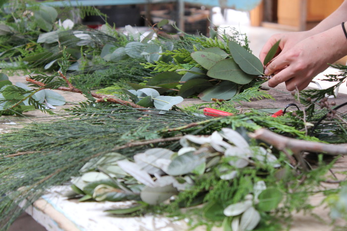 Foliage, Centrepiece, Amelia Addis, Christmas, Table setting, Styling